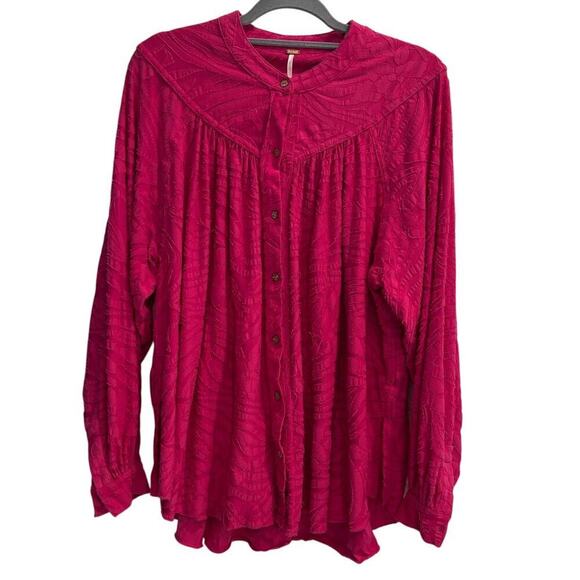 Free People Tops - Free People Size Small S Can't Stop Dreaming Tunic Hot Pink
